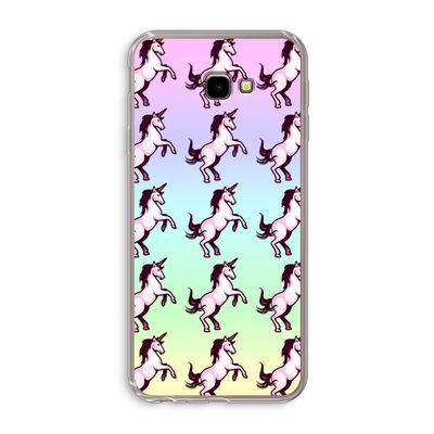 Musketon Unicorn: Samsung Galaxy J4 Plus Transparant Hoesje