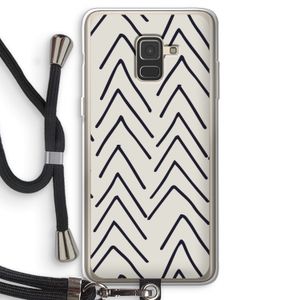 Marrakech Arrows: Samsung Galaxy A8 (2018) Transparant Hoesje met koord