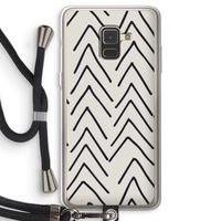 Marrakech Arrows: Samsung Galaxy A8 (2018) Transparant Hoesje met koord