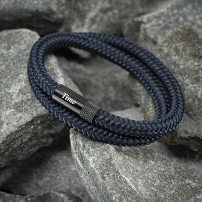 Navy™ Armband - Marineblauw touw
