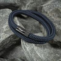 Navy™ Armband - Marineblauw touw