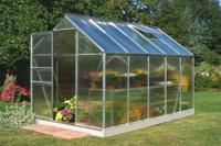Tuinkas Popular 106 aluminium - 4 mm polycarbonaat - 193x319 cm- - Polycarbonaat- Royal Well