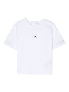 Calvin Klein Kids t-shirt en coton à logo imprimé - Blanc