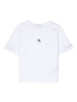 Calvin Klein Kids t-shirt en coton à logo imprimé - Blanc