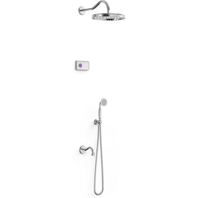 Regendouche set electronisch Tres Shower Technology Classic | Inbouw | Thermostaatkraan | 3-weg | Vintage | Chroom