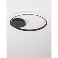 Lyora Ronde plafondlampFuline zwart Ø 50cm - 9348073