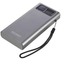 VOLTCRAFT PB PD65WLCD-20000 Powerbank 20000 mAh Fast Charge, USB PD 2.0 LiPo Grijs metallic