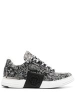 Philipp Plein baskets Super Street à motif cachemire - Noir