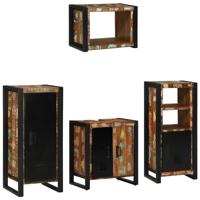 Badkamermeubelset met plank 4 pcs Multikleur 40 x 35 x 90 cm