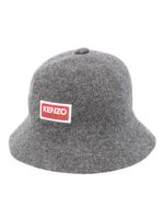 Kenzo bob à logo imprimé - Gris