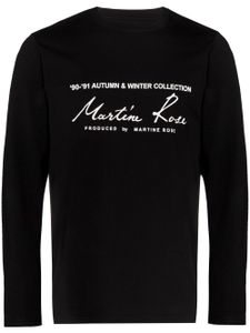 Martine Rose t-shirt à logo imprimé - Noir