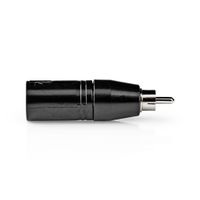 Nedis COTP15931BK Xlr Adapter Xlr 3-pin Male - Rca Male 1 Piece Metal