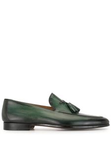 Magnanni mocassins à glands - Vert