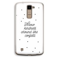 Confetti: LG K10 (2016) Transparant Hoesje
