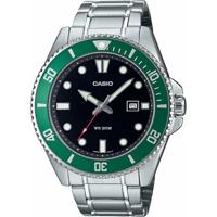 Casio MDV-107D-3AVEF Zwart Zilverkleurig (Ø 46 mm) Heren horloge - thumbnail