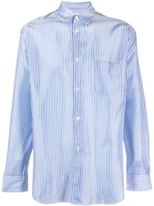 Comme Des Garçons Shirt chemise rayée à manches longues - Bleu