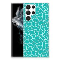 Samsung Galaxy S22 Ultra | Hoesje maken | Cracks Blue