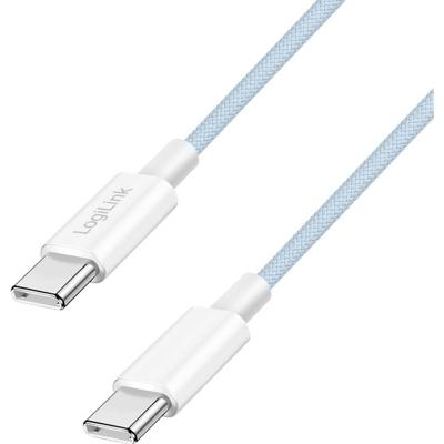 LogiLink CU0349 USB-C-kabel USB 2.0 USB-C stekker 0.5 m Blauw LogiLink CU0349 USB-C-kabel USB 2.0 USB-C stekker 0.5 m Blauw