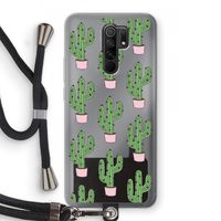 Cactus Lover: Xiaomi Redmi 9 Transparant Hoesje met koord