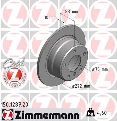 Remschijf Coat Z 150128720