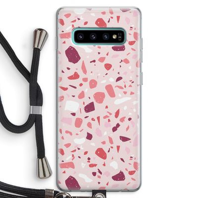 Terrazzo N°15: Samsung Galaxy S10 Plus Transparant Hoesje met koord