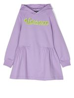 Versace Kids robe à capuche - Violet