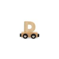 Tryco houten trein letter naturel-D