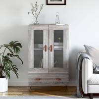 Hoge kast 69,5x31x115 cm bewerkt hout grijs sonoma eikenkleurig Hoge kast 69,5x31x115 cm bewerkt hout grijs sonoma eikenkleurig