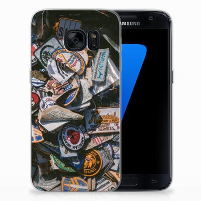 Samsung Galaxy S7 | Siliconen hoesje | met foto Badges