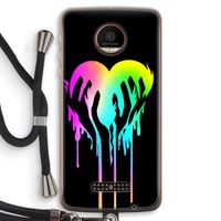 Hold My Heart: Motorola Moto Z Force Transparant Hoesje met koord