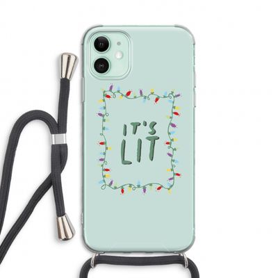 It's Lit: iPhone 11 Transparant Hoesje met koord