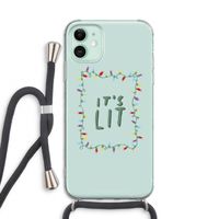 It's Lit: iPhone 11 Transparant Hoesje met koord