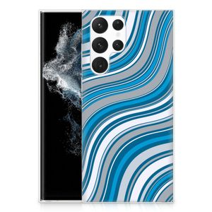 Samsung Galaxy S22 Ultra TPU bumper Waves Blue