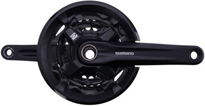 SHIMANO crankstel 3 x 9 speed fc-mt210-3 met 175mm crankarm 40-30-22t zwart