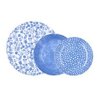 Serviesset Bidasoa Aquilea Blauw Keramisch 18 Onderdelen