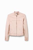 Denim bikerjack - RED - XS