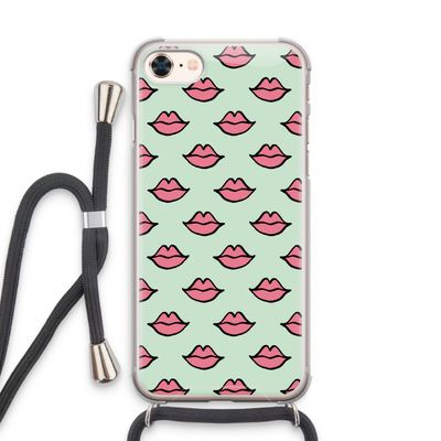 Lipjes: iPhone 7 Transparant Hoesje met koord