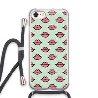 Lipjes: iPhone 7 Transparant Hoesje met koord