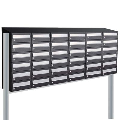 Allux Hive Set 6-Breed, 6-Hoog Met Dak Op Statief Zwart - 40030070_6x6ds