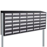 Allux Hive Set 6-Breed, 6-Hoog Met Dak Op Statief Zwart - 40030070_6x6ds
