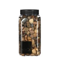 Decoratie/hobby stenen - bruin mix - 650 ml - Home Deco - Woonaccessoires - Decoratie materialen