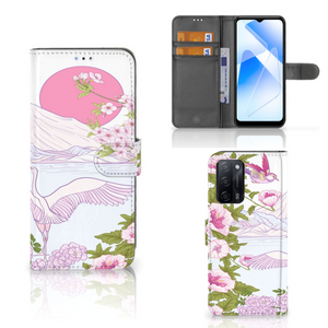 OPPO A16/A16s/A54s Telefoonhoesje met Pasjes Bird Standing