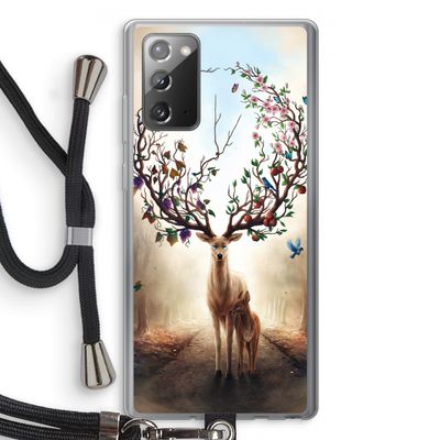 Seasons Change: Samsung Galaxy Note 20 / Note 20 5G Transparant Hoesje met koord