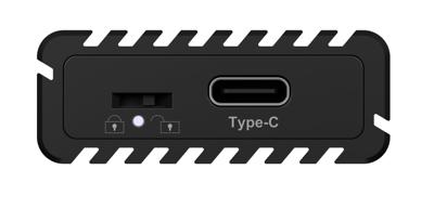 ICY BOX IB-1817MCT-C31 SDD-behuizing Zwart M.2
