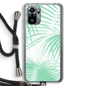 Palmbladeren: Xiaomi Redmi Note 10S Transparant Hoesje met koord