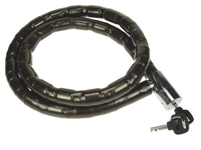 Perel kabelslot gepantserd 120 x 2,2 cm staal zwart Perel kabelslot gepantserd 120 x 2,2 cm staal zwart