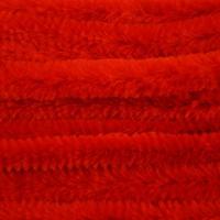 Chenille draad - 10x - rood - 14 mm x 50 cm - hobby/knutsel materialen