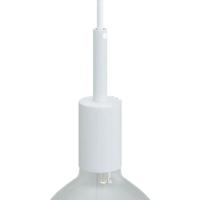 Lamp fitting e27 lang wit rond design 7cm