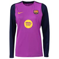 Nike FC Barcelona Strike Trainingstrui 1/4-Zip 2025-2026 Dames Felpaars Donkerblauw Goud