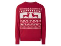 LIVERGY Heren Kersttrui (Rood, L)